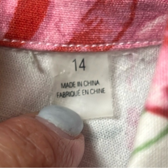 TAHARI Women’s Size 14 Linen Blend Floral Fit & Flare Sleeveless Midi Dress - Picture 9 of 15